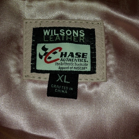 Dale Jr. 8 Pink/White Wilson Leather jacket. - Picture 3 of 4